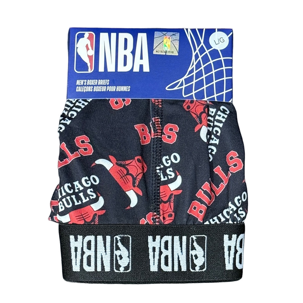 Mens Chicago Bulls NBA Licensed Boxer Briefs - Size Large - NWT